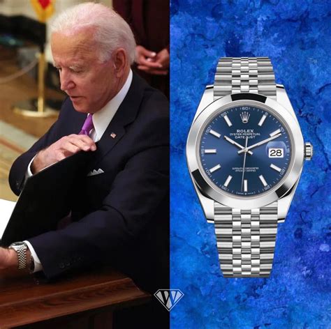 rolex on bidens wrist|Rolex datejust 41 president.